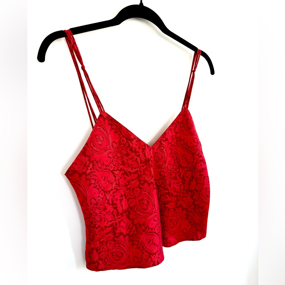 Victoria's Secret Gold Label Sexy Red Camisole Cami Tank Top | Vintage 90s Y2K - Picture 3 of 9